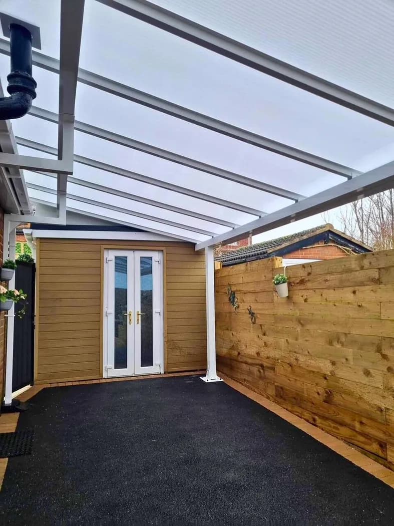 Carport Installation — Before & After photo 2