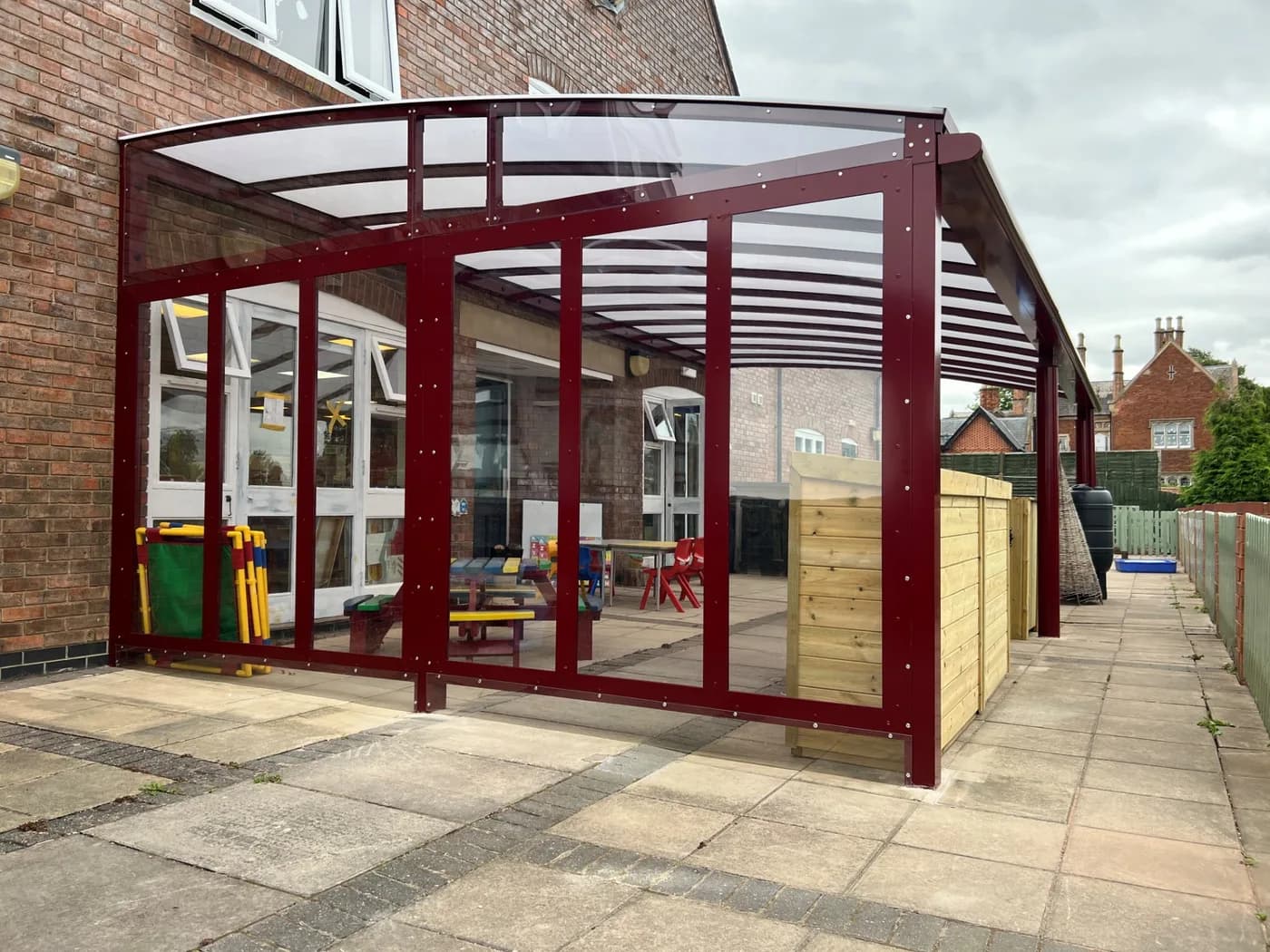 Lichfield Cathedral School walkway and canopy