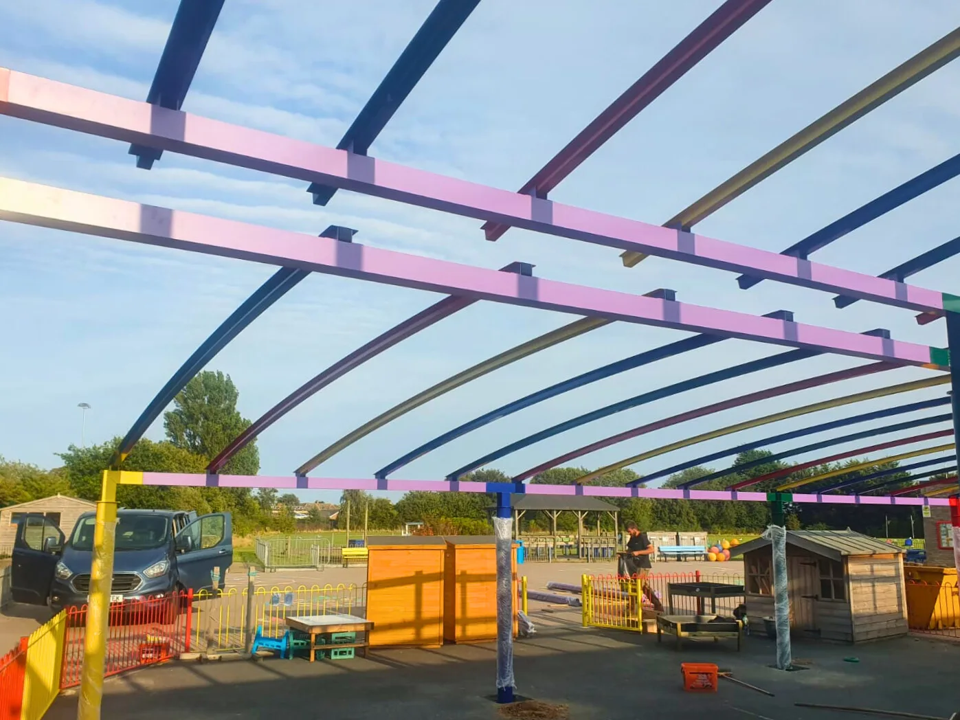 Ormiston Cliff Park twin bow roof canopy