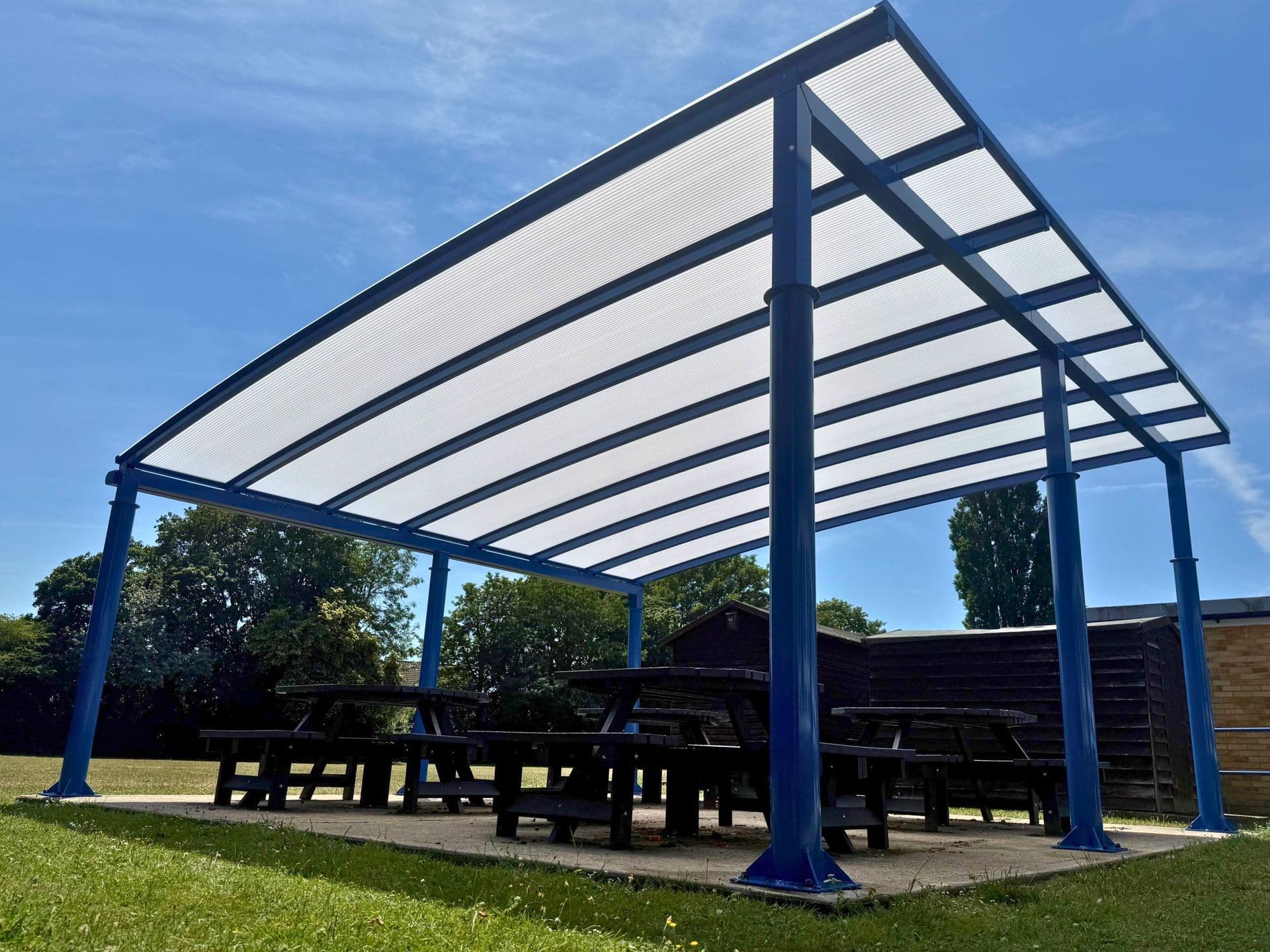 School canopy at Sproughton Church of England Primary School