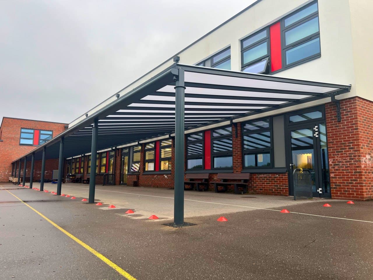 Covered Walkways for Schools, Hospitals and Business Sites